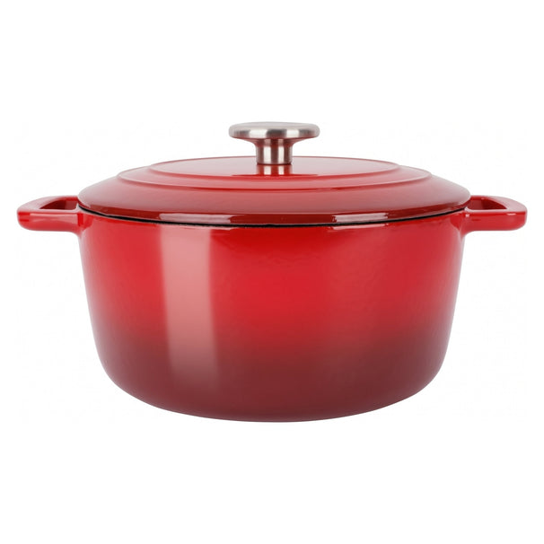 Cosy & Trendy Bräter Fontestic Traditionelle rote aus Gusseisen Ø 24 cm / 4,6 Liter – emailliert