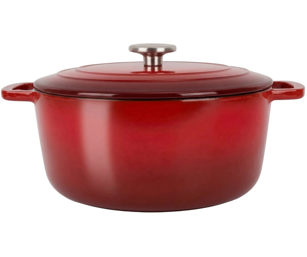 Cosy & Trendy Bräter Fontestic Traditionelle rote aus Gusseisen Ø 28 cm / 6.8 Liter – emailliert