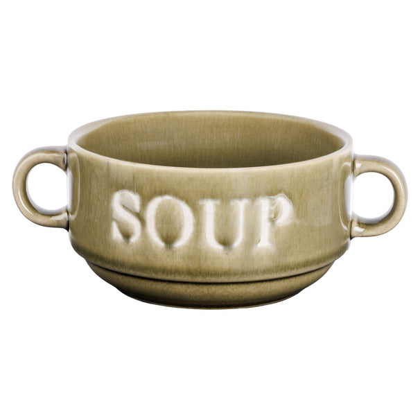 Cosy & Trendy Suppenschalen / Schalen Soup Grün ø 12 cm / 450 ml - 4 Stück