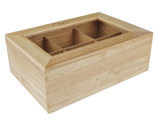 Cosy & Trendy Teebox - Teekiste - Holz - 6 Fächer - 34 x 23 x 12 cm
