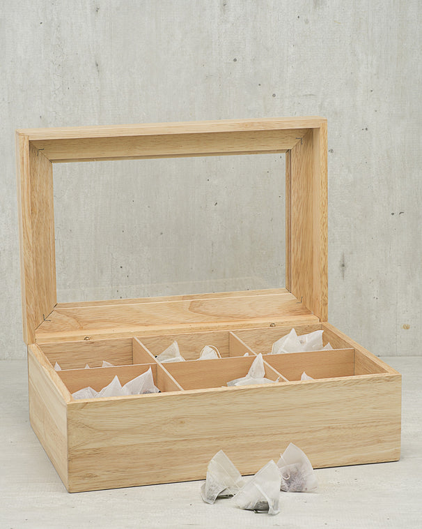 Cosy & Trendy Teebox - Teekiste - Holz - 6 Fächer - 34 x 23 x 12 cm