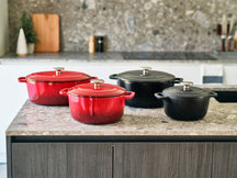 Cosy & Trendy Fontestic braadpannen Traditional Red en Black - sfeerbeeld