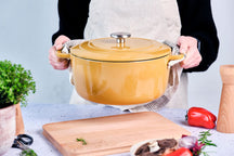 Cosy & Trendy Braadpan met deksel Fontestic Gietijzer Amber Gold ø 28 cm / 6.8 Liter - sfeerbeeld 2