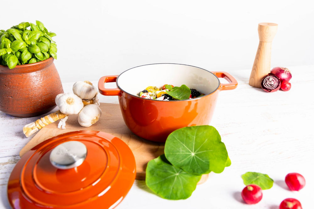 Cosy & Trendy Braadpan met deksel Fontestic Gietijzer Roest ø 28 cm / 6.8 Liter - sfeerbeeld 1