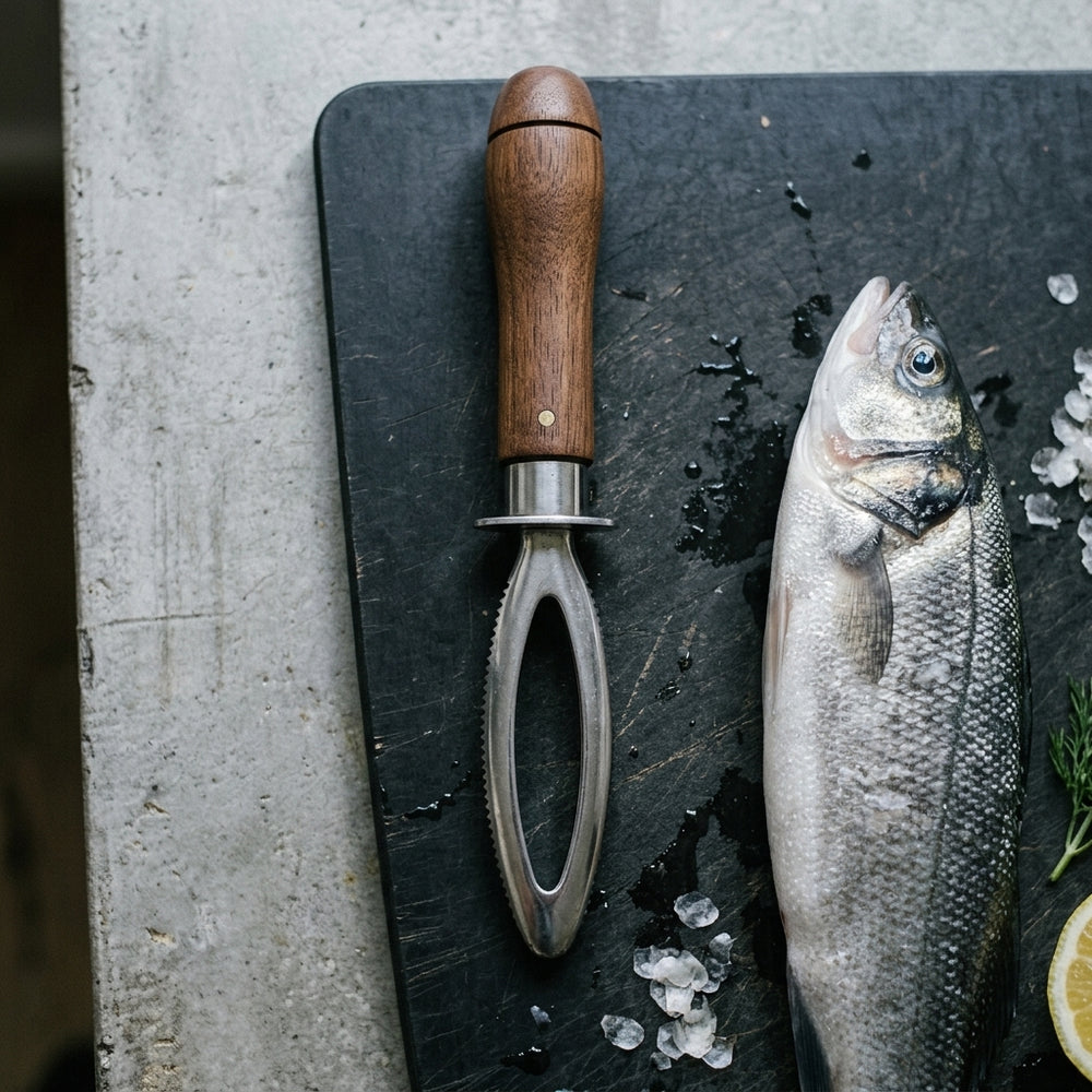 Crafts La Marée Fischschupper Walnuss - 21,4 cm