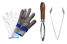 Crafts La Marée Visbereidingsset 3-delig - Visgraatpincet, Visschubber & Handschoen