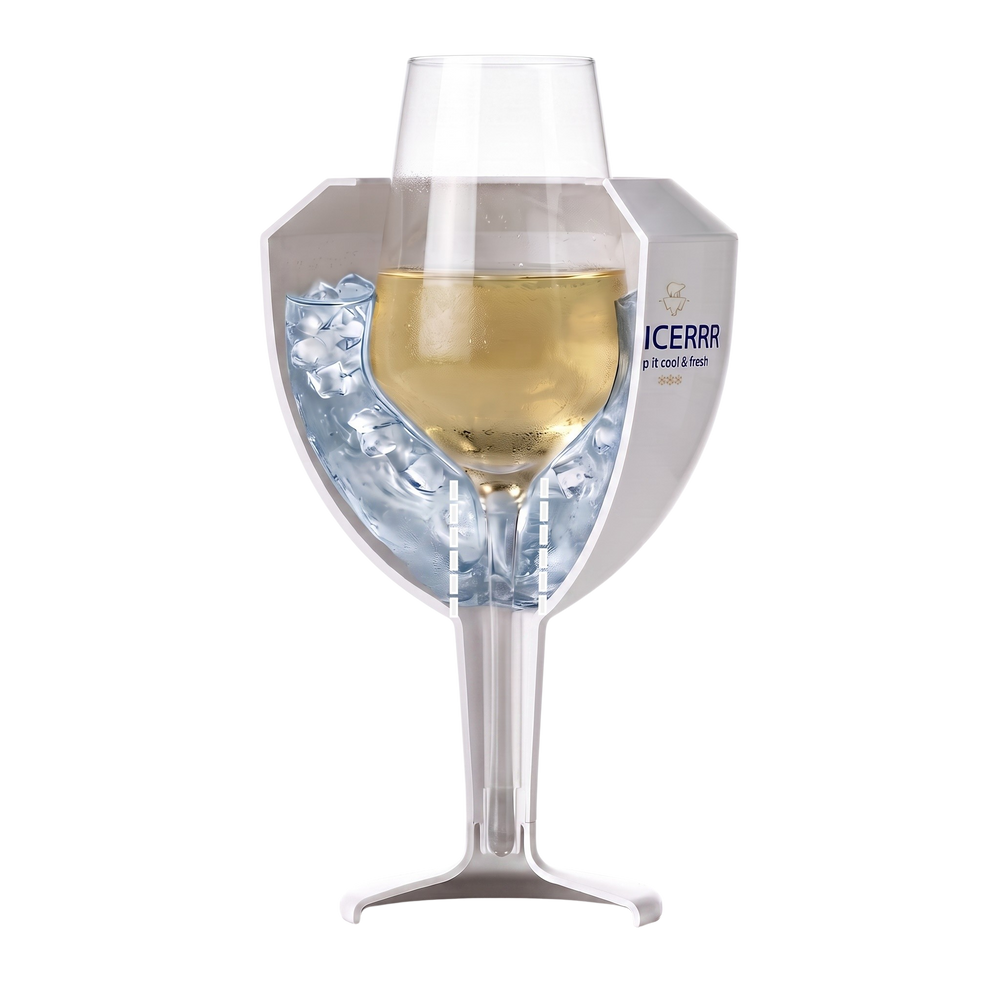 GLICERRR Weinglaskühler- und Halterset + Glas