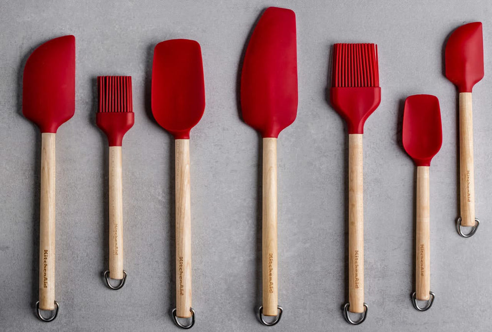 KitchenAid Backpinsel Core Kaiserrot Holz-Silikon 22 cm - Bestreichen Backen
