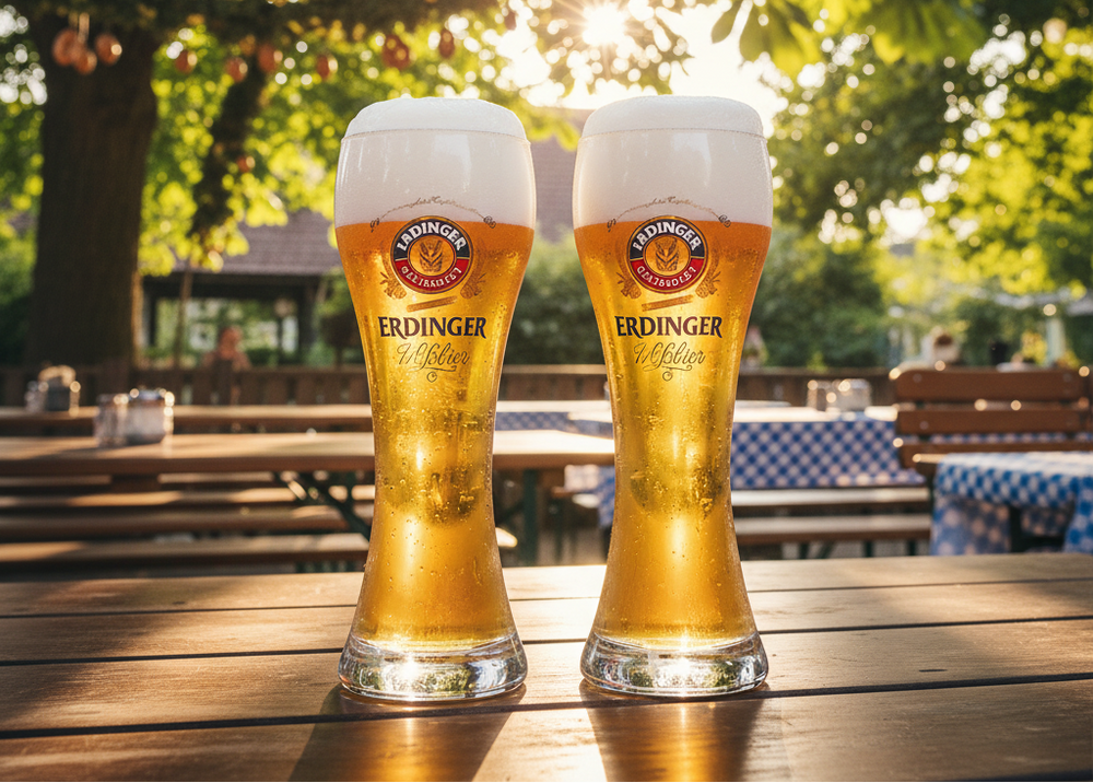 Erdinger Weizenbiergläser - 500 ml - 2 Stück