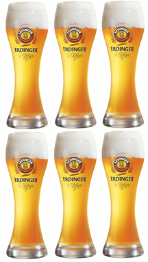 Erdinger Biergläser Weizen 500 ml - 6 Stück