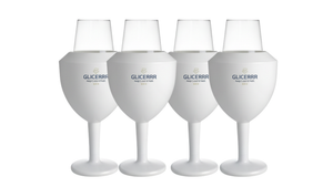 GLICERRR Weinglaskühler- und Halterset + Glas - 4-teilig