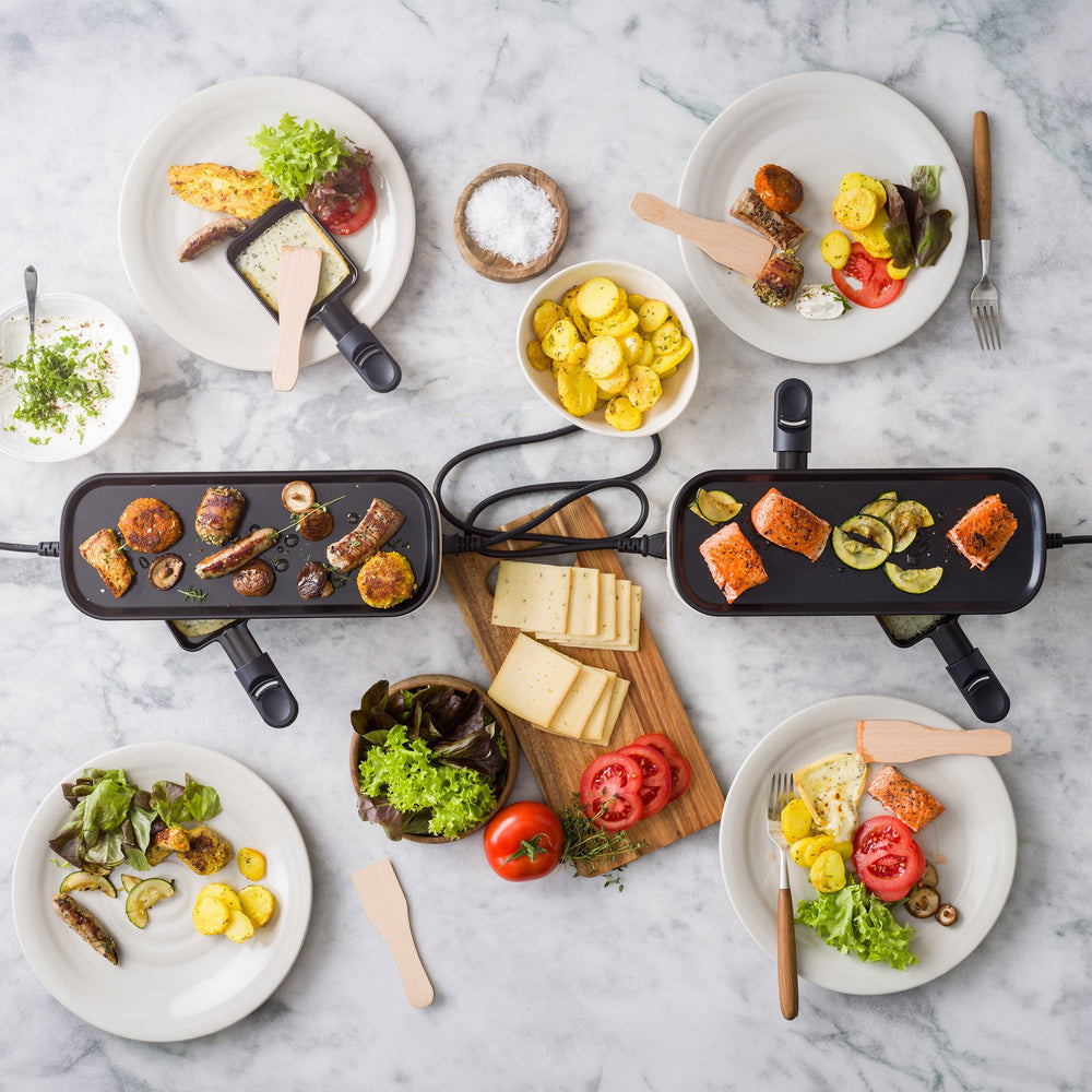 GreenPan Gourmetstel Silhouette Connect Gourmet Cream White - koppelbaar - bovenaanzicht