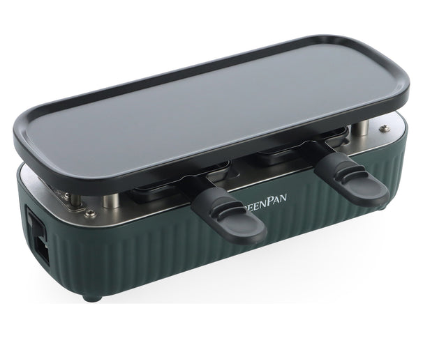 GreenPan Gourmet-Set Silhouette Connect Pine Green - koppelbar - keramische Antihaftbeschichtung