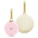 GreenPan Bratpfannenset Padova Reserve Blush Pink 2-teilig - Bratpfanne ø 20 & 26 cm - keramische Antihaftbeschichtung
