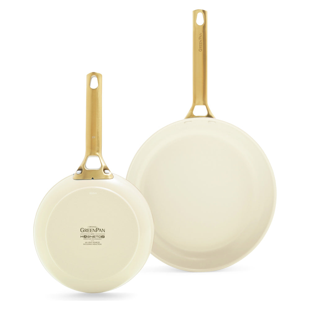 GreenPan Koekenpannenset Padova Reserve Cream White ø 20 & 26 cm