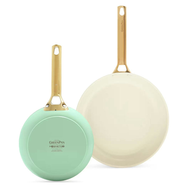 GreenPan Bratpfannenset Padova Reserve Mint Green 2-teilig - Bratpfanne ø 20 & 26 cm - keramische Antihaftbeschichtung