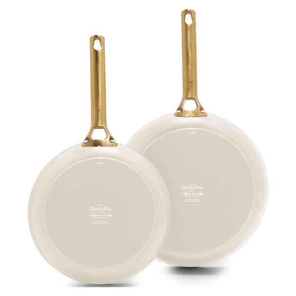 GreenPan Bratpfannenset Padova Reserve Pro 2.0 Cream 2-teilig - Bratpfanne ø 24 & 28 cm - keramische Antihaftbeschichtung