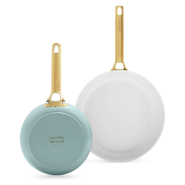 GreenPan Bratpfannenset Padova Reserve Smokey Blue 2-teilig - Bratpfanne ø 20 & 26 cm - keramische Antihaftbeschichtung