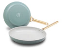 GreenPan Bratpfannenset Padova Reserve Smokey Blue 2-teilig - Bratpfanne ø 20 & 28 cm - keramische Antihaftbeschichtung