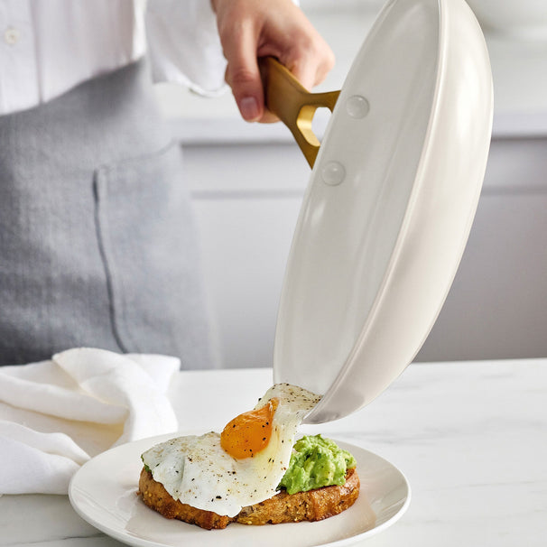 GreenPan Topfset Padova Reserve Pro 2.0 Cream 5-teilig - Kochtopf ø 24 cm, Stielkasserolle ø 18 cm, Bratpfanne ø 20, 28 cm & Schmorpfanne ø 24 cm - keramische Antihaftbeschichtung