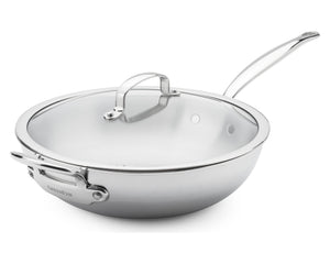 GreenPan Wokpan met deksel Première 5PLY RVS ø 30 cm / 4.74 Liter
