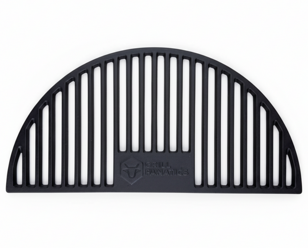 Cookinglife Halbmond-Grillrost aus Gusseisen - Geeignet für 46 cm Kamados