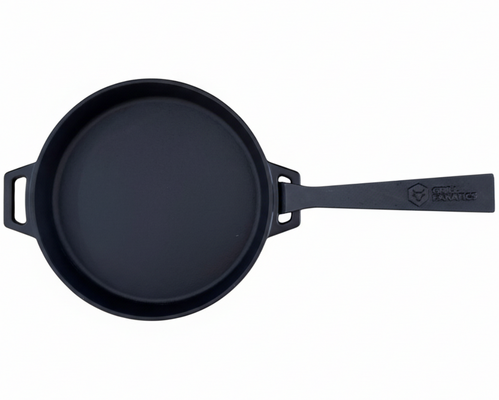 Cookinglife Grillpfanne / Bratpfanne aus Gusseisen ø 25 cm - Abnehmbarer Griff