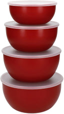 KitchenAid Schüsseln Core Kaiserrot Kunststoff 4er - Aufbewahrungsset bis 1,06L