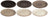 Cookinglife Frühstücksteller / Dessertteller Delice Grau ø 19 cm - 6 Stück