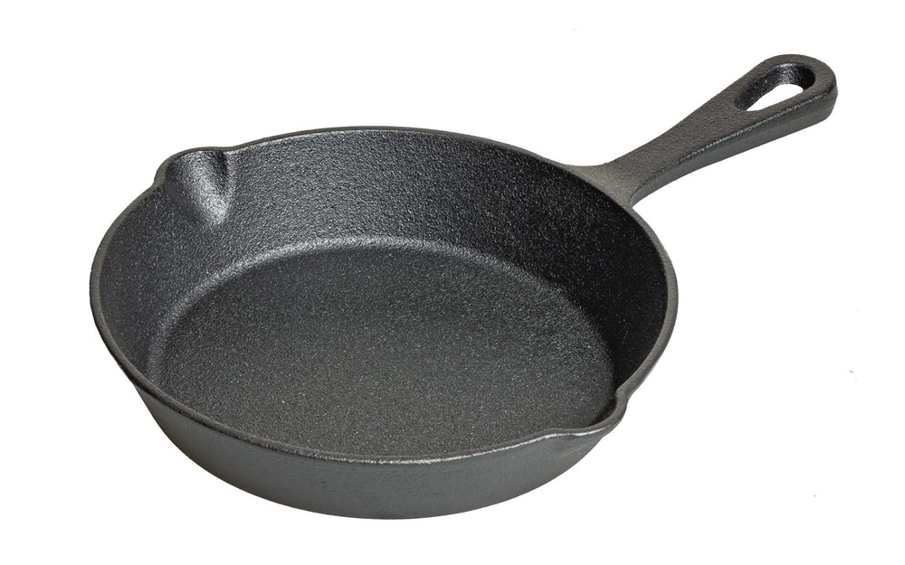 Blackwell Pfanne Skillet Gusseisen ø 20 cm - geeignet für alle Wärmequellen - ohne Antihaftbeschichtung