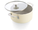 KitchenAid Kochtopf Aluminium Almond Cream ø 20 cm / 3,1 Liter - keramische Antihaftbeschichtung