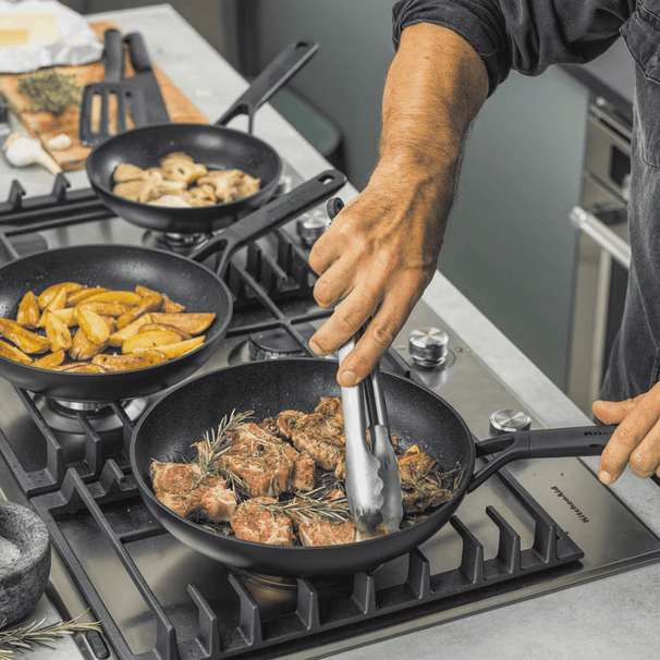 KitchenAid Bratpfannenset Classic Forged 3-teilig - ø 20, 24 & 28 cm - keramische Antihaftbeschichtung
