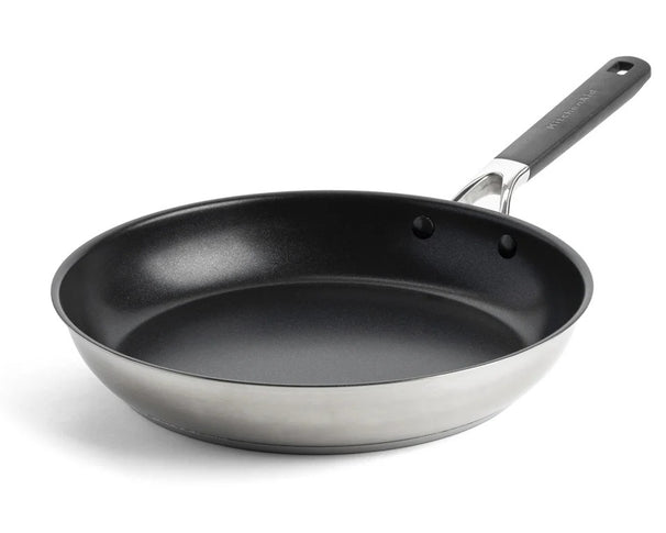 KitchenAid Bratpfanne Classic Edelstahl ø 28 cm - keramische Antihaftbeschichtung