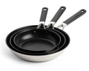 KitchenAid Bratpfannenset Classic Edelstahl 3-teilig - ø 20, 24 & 28 cm - keramische Antihaftbeschichtung