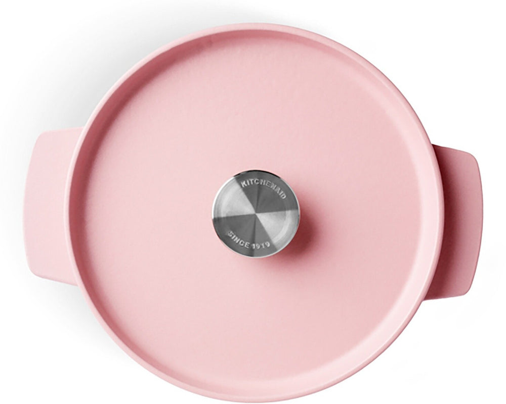 KitchenAid Braadpan Gietijzer Dried Rose ø 22 cm / 3.3 Liter - bovenaanzicht