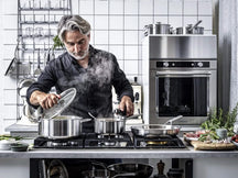 KitchenAid Topfset Multi-Ply 4-teilig - Edelstahl - Kochtöpfe ø 20, 24 cm, Stieltopf ø 16 cm & Bratpfanne ø 24 cm