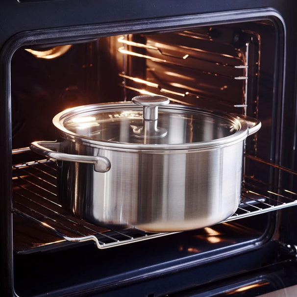 KitchenAid Kochtopf Tri-Ply Edelstahl ø 24 cm / 4,9 Liter - ohne Antihaftbeschichtung
