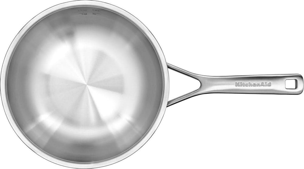 KitchenAid Sauteuse Tri-Ply RVS ø 24 cm / 3.7 Liter - bovenaanzicht