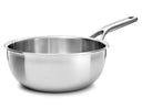 KitchenAid Sauteuse Tri-Ply Edelstahl ø 24 cm / 3,7 Liter - ohne Antihaftbeschichtung