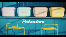 Polarbox Kühlbox mit Schultergurt - Marineblau Senf - 20 Liter