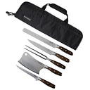 Messermeister BBQ-Messerset Avanta Pakkaholz 6-teilig - mit Messertasche