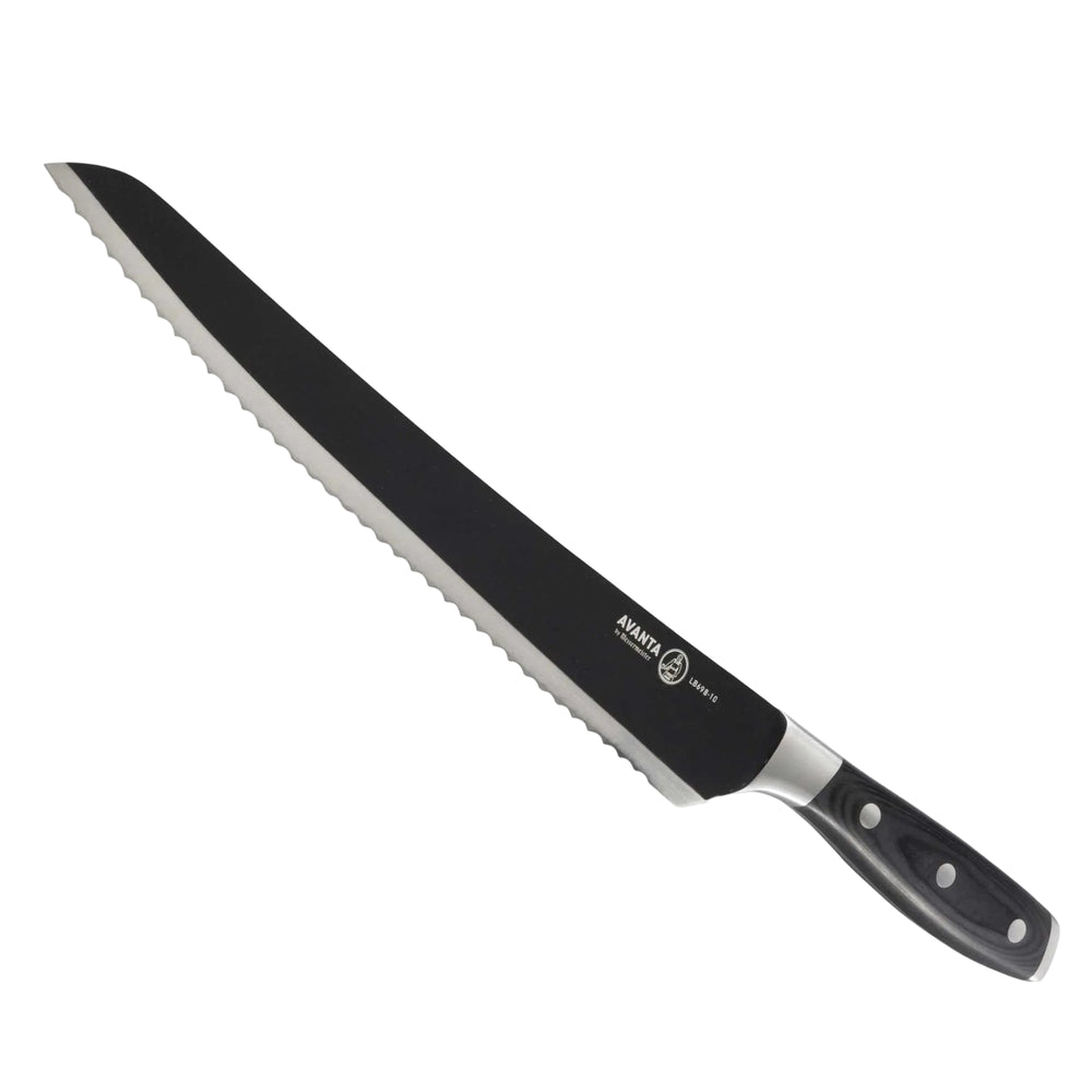 Messermeister Brisketmes / Vleesmes Gekarteld Avanta BBQ 25 cm - Zwart Titanium Lemmet
