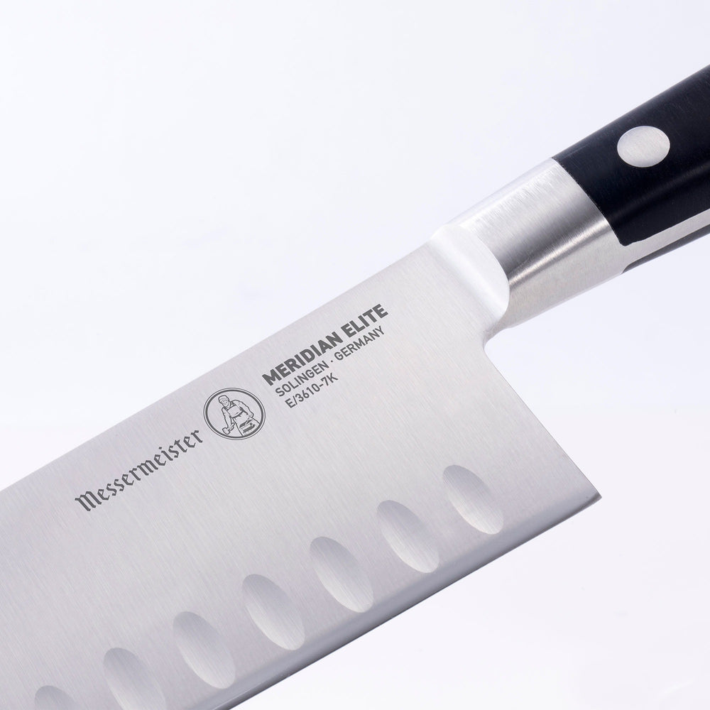 Messermeister Santokumes met Kuiltjes Meridian Elite 18 cm - detail 1