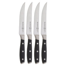 Messermeister Steakmessen Avanta Zwart 13 cm - 4 stuks - bovenaanzicht