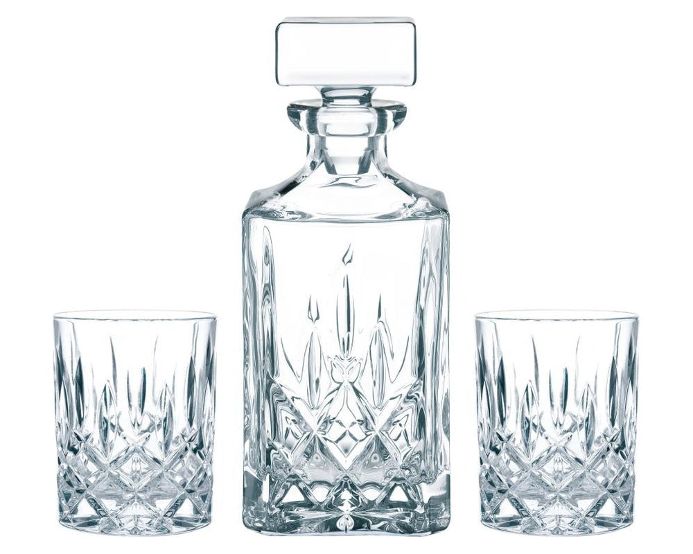 Nachtmann Whiskey Set Noblesse 3-delig - Karaf 750 ml & 2 Whiskeyglazen 295 ml