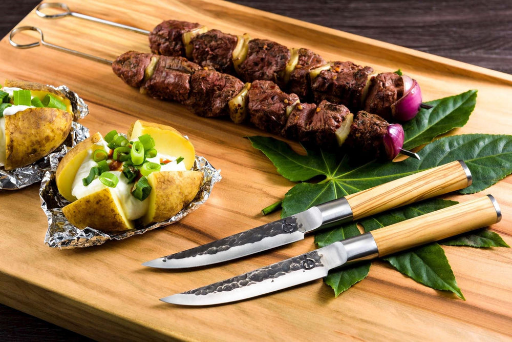 Forged Steakmesser Olive - 4 Stück