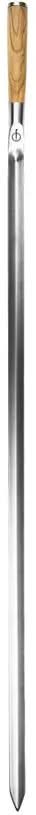 Forged BBQ Spieße Churrasco - Olivenholz / Stahl - V - Form - 70cm