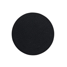 Cookinglife Untersetzer - Veganes Leder - Schwarz - ø 10 cm - 6 Stück