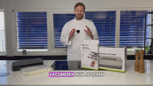 Hendi Vakuumbeutel mit geprägtem Siegel auf einer Rolle – Sous Vide Beutel – 28 x 600 cm – Passend für FoodSaver Vakuumiergeräte – 2er-Pack