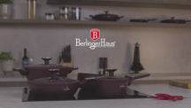 BerlingerHaus Topfset Nordic Matt Bordeaux 11-teilig - Kochtopf ø 20, 24, 28 cm, Bratpfanne ø 24, 28 cm & Stielkasserolle ø 16 cm - Geeignet für alle Wärmequellen